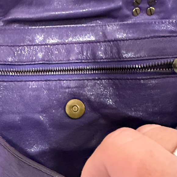 Proenza Schouler PS 1 Purple Leather Women's Bag awesome color - Picture 6 of 16